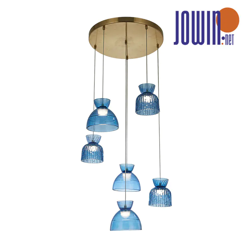 Lampada a sospensione a forma di ciotola Blue Wing Fantasy