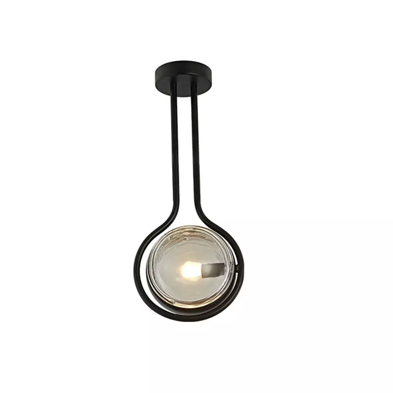 Lampada a sospensione in vetro per scale